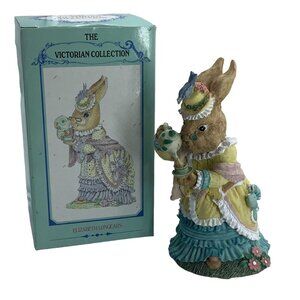 Vtg The Victorian Collection Elizabeth‎ Longears Figurine Rabbit Anthropomorphic